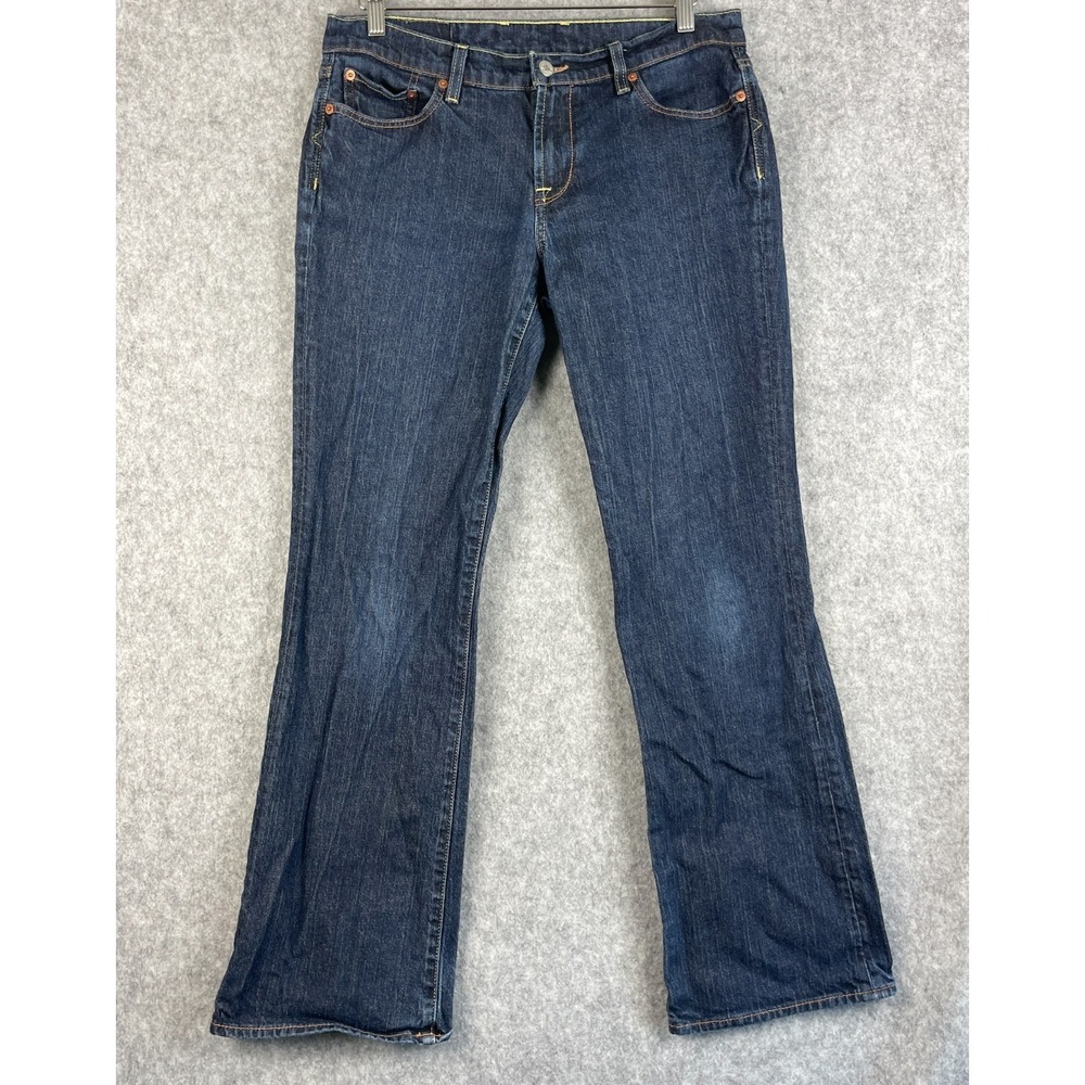 Lucky Brand Sweet N Low Boot Cut Jeans Womens 12/31 Dark Wash Mid Rise Western